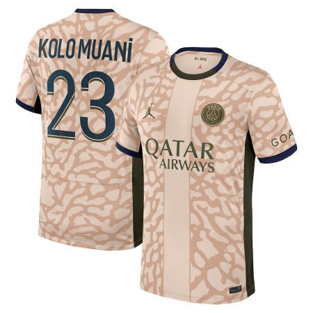 Paris Saint-Germain Kolo Muani 23 Jordan Čtvrtý 2023-24 - Fotbalové Dresy (S/S) Paris Saint-Germain Kolo Muani 23 Jordan Čtvrtý 2023-24 - Fotbalové Dresy (S/S)